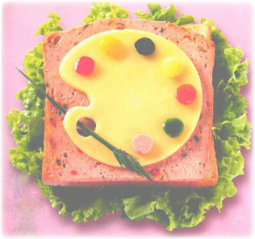 Бутерброд "Палитра". 